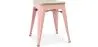 Industrial Design Stool - Wood & Metal - 45cm - Stylix image 9