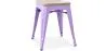 Industrial Design Stool - Wood & Metal - 45cm - Stylix image 9
