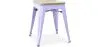 Industrial Design Stool - Wood & Metal - 45cm - Stylix image 9