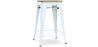 Buy Industrial Design Bar Stool - Wood & Steel - 61cm - Stylix Grey blue 59696 - in the UK