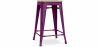 Buy Industrial Design Bar Stool - Wood & Steel - 61cm - Stylix Purple 59696 with a guarantee