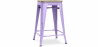 Buy Industrial Design Bar Stool - Wood & Steel - 61cm - Stylix Pastel purple 59696 home delivery