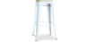 Buy Industrial Design Bar Stool - Steel & Wood - 76cm - Stylix Grey blue 59704 at Privatefloor