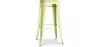 Industrial Design Bar Stool - Steel & Wood - 76cm - Stylix image 9