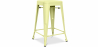 Buy Industrial Design Bar Stool - Matte Steel - 60cm - Stylix Pastel yellow 58993 - in the UK