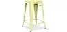 Industrial Design Bar Stool - Matte Steel - 60cm - Stylix image 9