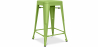 Buy Industrial Design Bar Stool - Matte Steel - 60cm - Stylix Light green 58993 at Privatefloor