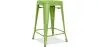 Industrial Design Bar Stool - Matte Steel - 60cm - Stylix image 9