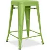 Buy Industrial Design Bar Stool - Matte Steel - 60cm - Stylix Light green 58993