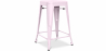 Buy Industrial Design Bar Stool - Matte Steel - 60cm - Stylix Pastel pink 58993 in the United Kingdom