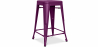 Buy Industrial Design Bar Stool - Matte Steel - 60cm - Stylix Purple 58993 home delivery
