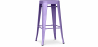 Buy Industrial Design Bar Stool - Matte Steel - 76cm - Stylix Pastel purple 58994 - prices