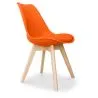 Buy Dining Chair - Scandinavian Style - Denisse Orange 58293