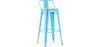 Bar Stool with Backrest - Industrial Design - 76 cm - Stylix image 9