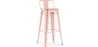 Bar Stool with Backrest - Industrial Design - 76 cm - Stylix image 9