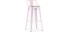 Bar Stool with Backrest - Industrial Design - 76 cm - Stylix image 9