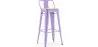 Bar Stool with Backrest - Industrial Design - 76 cm - Stylix image 9