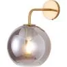 Buy Spherical Glass Shade Wall Sconce Grey transparent 59833