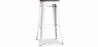 Buy Industrial Design Bar Stool - Wood & Steel - 76cm - Stylix White 99954406 with a guarantee