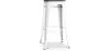 Industrial Design Bar Stool - Wood & Steel - 76cm - Stylix image 9