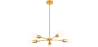 Buy Gold Ceiling Lamp - Design Pendant Lamp - 5 Arms - Tristan Gold 59834 - in the UK