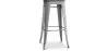 Industrial Design Bar Stool - Wood & Steel - 76cm - Stylix image 9