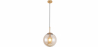 Buy Globe Design Ceiling Lamp - Crystal Pendant Lamp - Alvis Beige 59837 - in the UK