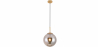 Buy Globe Design Ceiling Lamp - Crystal Pendant Lamp - Alvis Grey transparent 59837 - prices