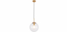Buy Globe Design Ceiling Lamp - Crystal Pendant Lamp - Alvis Transparent 59837 at Privatefloor