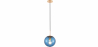 Buy Retro Ceiling Lamp - Colored Ball Pendant Lamp - Rumi Blue 59839 - prices