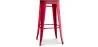 Industrial Design Bar Stool - Wood & Steel - 76cm - Stylix image 9