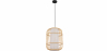 Buy Bamboo Ceiling Lamp - Boho Bali Design Pendant Lamp - Mane Natural wood 59847 - in the UK