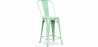 Buy Bar Stool with Backrest - Industrial Design - 60cm - Stylix Mint 58410 at Privatefloor