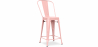 Buy Bar Stool with Backrest - Industrial Design - 60cm - Stylix Pastel orange 58410 with a guarantee