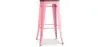 Industrial Design Bar Stool - Wood & Steel - 76cm - Stylix image 9