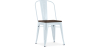 Buy Dining Chair - Industrial Design - Wood and Steel - Stylix Grey blue 59709 at Privatefloor