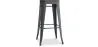 Industrial Design Bar Stool - Wood & Steel - 76cm - Stylix image 9