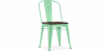 Buy Dining Chair - Industrial Design - Wood and Steel - Stylix Mint 59709 with a guarantee