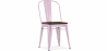 Buy Dining Chair - Industrial Design - Wood and Steel - Stylix Pastel pink 59709 in the United Kingdom