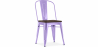Buy Dining Chair - Industrial Design - Wood and Steel - Stylix Pastel purple 59709 at Privatefloor