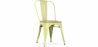 Buy Dining Chair - Industrial Design - Wood and Steel - Stylix Pastel yellow 59707 at Privatefloor