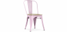 Buy Dining Chair - Industrial Design - Wood and Steel - Stylix Pastel pink 59707 in the United Kingdom