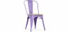 Buy Dining Chair - Industrial Design - Wood and Steel - Stylix Pastel purple 59707 home delivery