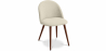 Buy Dining Chair - Upholstered in Fabric - Scandinavian Style - Evelyne Beige 58982 with a guarantee