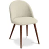 Dining Chair - Upholstered in Fabric - Scandinavian Style - Evelyne image 9