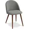 Dining Chair - Upholstered in Fabric - Scandinavian Style - Evelyne image 9