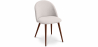 Buy Dining Chair - Upholstered in Fabric - Scandinavian Style - Evelyne Cream 58982 at Privatefloor