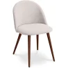 Dining Chair - Upholstered in Fabric - Scandinavian Style - Evelyne image 9