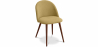 Buy Dining Chair - Upholstered in Fabric - Scandinavian Style - Evelyne Light Yellow 58982 home delivery