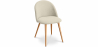 Buy Dining Chair - Upholstered in Fabric - Scandinavian Style - Evelyne Beige 59261 in the United Kingdom
